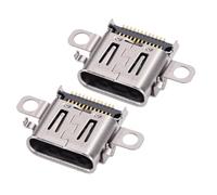 SENECESLI 2PCS Metal USB C Port Replacement for OLED Console Efficient Type C Charging Port Accessories