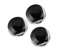SENECESLI 3PCS Silver Black PU Leather Indoor Leisure Portable Juggling Ball Performance Props