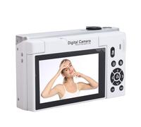 SENECESLI 4K Digital Camera for Photography and Vlogging, 75MP WiFi Vlogging Camera for YouTubes, 18X Zoom Digital Cameras with Flip Screen 3" 180° for Teens and Beginner (White)