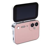 SENECESLI 4K Digital Music Camera 64MP CCD Camera 3 Inch180 Degree (Pink)