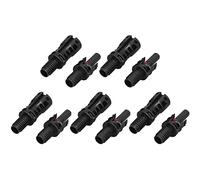 SENECESLI 5 Sets Solar Branch Connectors UV Protection Male Female Header Board End Connector (PV-15BMC（1500V）)