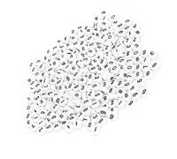 SENECESLI 500PCs Acrylic Beads Round Number White Handmade Beaded Accessories Lightweight Acrylic Bead for Craft Collection, Easy-to-Use Clothing Accessory, Perfect for DIY Enthusiasts