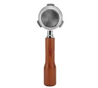 SENECESLI 51mm Coffee Portafilter, Bottomless Portafilter Handle for Machines with Solid Wood Handle, 304 Stainless Steel Filter Basket, Compatible with DEDICA EC0680 (Style 1)