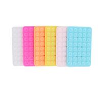 SENECESLI 6 Pcs Silicone Suction Cup Phone Case Mount, Double Sided Phone Suction Pad for Selfies and Videos, Silicon Sticky Phone Grip with Strong Suction Power