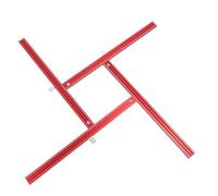 SENECESLI 800mm Adjustable Aluminum Alloy Router Template with Dual Measurement Scales, Fully Adjustable Design, and Enhanced Woodworking Accuracy for Hobbyists, 4 X Stand Connection Pieces Included