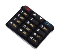 SENECESLI 8PCS Number Keyboard Replacement, Silicone Numeric Keypad, Tactile Responsiveness and Seamless Fit for UV9R Plus 2 Way Radio Intercom