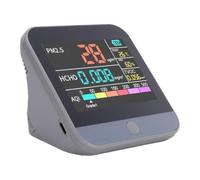 SENECESLI Air Quality Monitor PM2.5 HCHO TVOC Temp Humidity Tester | Compact Portable Design, Home Office Bedroom Use, Real Time Data, LCD Display, Rechargeable Battery