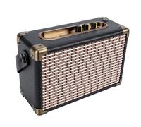 SENECESLI Aluminum Alloy Portable Bluetooth 5.3 Speaker, 20W 4 Hour Playtime 2.0 Channel Rechargeable Retro Wireless Speaker with Stereo Sound for Camping and Beach (Black)