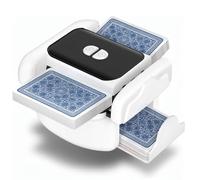 SENECESLI Automatic Card Shuffler for 1-2 Decks, One Click Shuffling and Easy to Operate, Portable Rechargeable 1200mAh, Compatible with Poker, Bridge, Spades, Card Games for Adults &