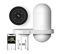 SENECESLI Automatic Fish Feeder Dispenser for Aquarium with 2.5K HD Camera, 230ml Large Capacity Auto Feeders for Small Tank, 2.4G 5G WiFi and App Control & Timer, Feed Outlets