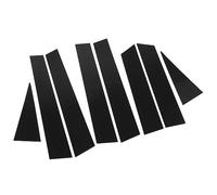 SENECESLI B Pillar Door Trim Molding, Window B Pillar Post Protector Cover Glossy Black Exterior Panel with Double Sided Tape for X Trail T32 2014 2018