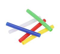 SENECESLI Baby Teething Tube, Food Grade Silicone Infant Teether Chewing Toy Set of 5, Freezable and Boilable for Gum Relief, Reduces Finger Sucking with Sensory Design