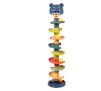 SENECESLI Ball Drop Tower, Educational Toy For Toddlers With 5 Colorful Balls, Interactive Baby Activity Center, Ball Roller, Stackable Learning Toy For Kids Age 1 2 3 Years (9 Layers with 9 Golfs