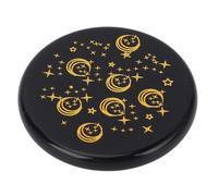 SENECESLI Black Carved Jadestone Worry Stone for Meditation Yoga Practices Crystal Men Women (2)