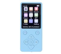 SENECESLI BT MP4 Player, 1.8 Inch Color Screen, Portable HiFi Sound Player for Recording Picture Books and Videos, Large Memory MP3 for Gym Workouts (Blue)
