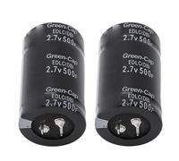 SENECESLI Capacitor Super 2.7V 500F Kit for Automotive Energy Saving Stabilizing Power Supply for Car Enthusiasts Black 2pcs