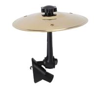 SENECESLI Car Cymbal Air Vent, Mini Drum Crash Cymbal for Car Vent, Stainless Steel Clip On Mini Cymbal for Car Dashboard, Fits All Vehicles, Music Lovers Gift (Gold)