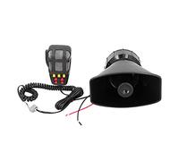 SENECESLI Car Horn Public-Address Propaganda Speaker for Motorcycle Off-road Vehicle DC12V, Loud Clear Sounds, ABS + Metal, Black, 1 Speaker for Boat