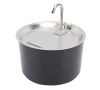 SENECESLI Cat Water Fountain, Robust Easy to Clean the Pet Water Fountain for Interior Cats Dogs (Black)