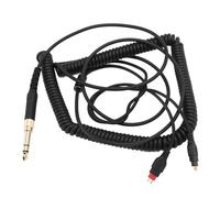 SENECESLI Coiled Auxiliary Cable for Sennheiser HD600 HD650 HD660 S Headphones - Gold Plated Tip - Noise Reduction for Home Systems