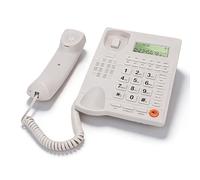 SENECESLI Corded Landline Phone with Digital Caller ID Answering System, Large Buttons Adjustable Ringer, No Power Required for Emergency Use and Home Office (White)