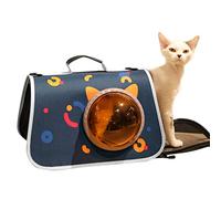 SENECESLI Covered Litter Box with Lid, Hollow Out Falling Sand Pedal for Cats Under 16.5lbs, Fully Enclosed Cat Litter Box for a Cleaner Home Environment (Blue)