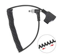 SENECESLI D - TAP Plug to DC Port DC Monitor Supply Cable, Small Plastic Black Spring Power Wire 40 - 80cm with Lock