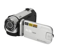 SENECESLI D90 Digital Video Camera Camcorder, Portable 1080P HD Handheld Recorder Camera, 16MP 16X Zoom with Fill Light 2.4 Inch Rotatable LCD Screen for Travel Vlogging Baby Growth (Silver)