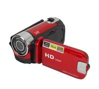 SENECESLI D90 Digital Video Camera Camcorder, Portable 1080P HD Handheld Recorder Camera, 16MP 16X Zoom with Fill Light 2.4 Inch Rotatable LCD Screen for Travel Vlogging Baby Growth (Red)
