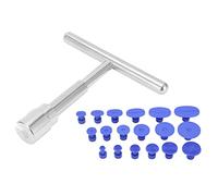 SENECESLI Dent Puller, T Bar Paintless Dent Removal Tool with 18PCS Pulling Tabs Kit, for Auto Body Panel and Car Dents Repair