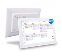 SENECESLI Digital Calendar, 13.3 Inch Wall Planner Electronic Calendar & Chore Chart, Smart Touchscreen Interactive Display for Family Schedules, Multi User Shared Screen Planning, White (GB Plug)