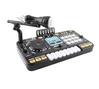 SENECESLI DJ Mixer with Dynamic Sound Effects and LED Lights for Music Enthusiasts and Party-Goers Battery-powered ABS Material