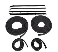 SENECESLI Door Window Weatherstrip Seals Kit, Replacement Front Door Window Felt Trim Seal Weatherstrip Kit with Foam Rubber and Metal Clips for 1981 1987 1989 1991 C10 C20 C30 K10 K20 K30