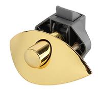SENECESLI Drawer Button Lock, Cabinet Push Lock for Marine Boat RV Cabinet Door, Secure Locking Mechanism with Quick Press Release, Fits 12mm to 25mm Wooden Doors (Gold 0100259)