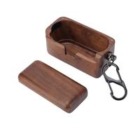 SENECESLI Earbuds Case Wooden Cover Protective Cover Fit for beyerdynamic BYRD Bluetooth Earphones Walnut Wood Earbuds Protective
