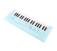 SENECESLI Electric Keyboard Piano 37 Keys with Microphone 16 Songs for Children Beginners Recording Function Black and White (Blue)