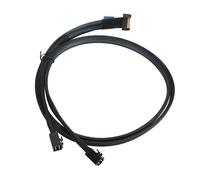 SENECESLI For MCIO 8i to 2 X SFF 8643 Cable, PCIe 5.0 32GT / S High Speed For MCIO X8 to Mini SAS HD SFF 8643 Cord For Server Data Center 31.5in, Stable Connection