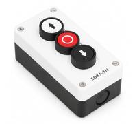 SENECESLI Industrial Grade Momentary Switch Station Box High Hardness Up Down Stop Control Push Button for Winch Roller Door Truck Tail Lift IP32 Material 1 Unit (SGKJ-3N)