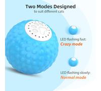 SENECESLI Jolly Ball Cat Toy - Remote-Control Ball with Realistic Bird Calls - Two Modes for Engaging Cats Safe and Durable (No Remote Control)