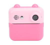 SENECESLI Kids Instant Camera, Funny Picture Frame in Microphone Countdown Photo with 48 MP 1080p 2.4 Inch IPS Screen Instant Pressure Camera for Entertainment (Pink)