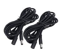 SENECESLI LED Solar Light Extension Cord Durable Power Connection Cable for Monitoring Power 12V 24V Universal DC Equipment, 2Pcs Copper Wire for Solar Lights, 5.5x2.1mm DC12V 24V for Vehicle Supplies