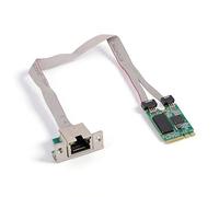 SENECESLI M.2 2.5G Ethernet Network Card, I226 Chip Gigabit NIC .5Gbps Speed M. E Key RJ45 Port, Plug and Play, for Desktop Laptop Industrial PC