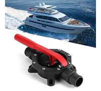 SENECESLI Manual Bilge Pump, Marine Manual Diaphragm Hand Water Pump with Plastic Handle and Self-Priming, 720 GPH Flow Rate, 1.36 Inch Hose Inlet Outlet for Boat Yacht Bilge Water