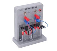 SENECESLI Micro Solution Conductivity Tester with LED Indication, Solution Electrical Conductivity Detector with 6Pcs Wire Clamps, Electrolyte Detector for Chemistry Teaching