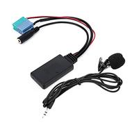 SENECESLI Microphone Adapter, Auxiliary Audio Cable with Bluetooth 5.0 for Grande Punto, Replacement for Alfa Romeo 159, DC 12V Car Microphone