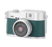 SENECESLI Mini Keychain Camera FHD 1080P Mini Retro Digital Camera Tiny, Portable Video Recorder for Travel Study Recording, 128GB Expandable, 4 Filters (Green)