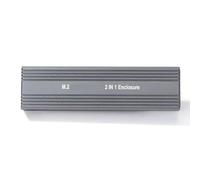 SENECESLI NVME PCIE SSD Case M.2 to USB Type C 3.1 SSD Adapter Enclosure for /NVME Protocol Solid State Drives, RTL9210B Main Control, Win 7/8/10 Compatible, Black Aluminum Alloy