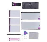 SENECESLI Phone Outer Screen Replacement Kit, Front Outer Lens Glass Screen Repair Tool for Z Fold 4 5G F936, 2 Heavy Duty Tempered Glass with Cleaning Cloth and Tweezers