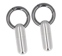 SENECESLI Pocket Capsule Box, Airtight Multifunctional Portable Capsules Case for Hiking (Silver)