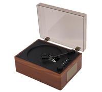 SENECESLI Portable CD Player with Bluetooth 5.1, Rechargeable Battery & Built in Double Speakers, Vintage Retro Design for Home Decor, Wireless CD USB Drive AUX Input Player with Headphones (Brown)
